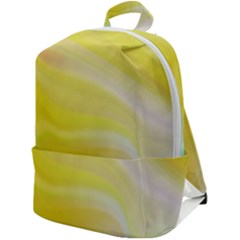 Gradient Green Yellow Zip Up Backpack by ConteMonfrey