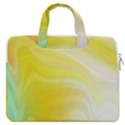 Gradient green yellow MacBook Pro 16  Double Pocket Laptop Bag  View1