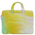 Gradient green yellow MacBook Pro 16  Double Pocket Laptop Bag  View2