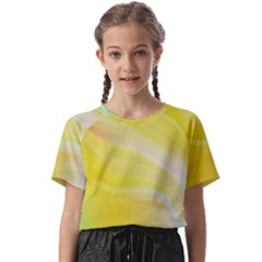 Gradient Green Yellow Kids  Basic Tee by ConteMonfrey