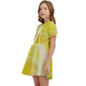 Gradient green yellow Kids  Sweet Collar Dress View3