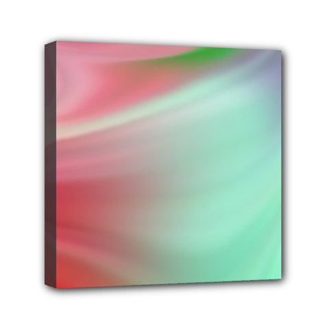 Gradient Pink, Blue, Red Mini Canvas 6  X 6  (stretched) by ConteMonfrey