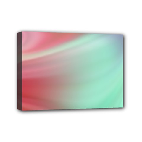 Gradient Pink, Blue, Red Mini Canvas 7  X 5  (stretched) by ConteMonfrey