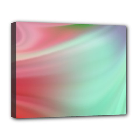 Gradient Pink, Blue, Red Deluxe Canvas 20  X 16  (stretched) by ConteMonfrey