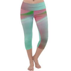 Gradient Pink, Blue, Red Capri Yoga Leggings by ConteMonfrey