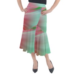 Gradient Pink, Blue, Red Midi Mermaid Skirt by ConteMonfrey