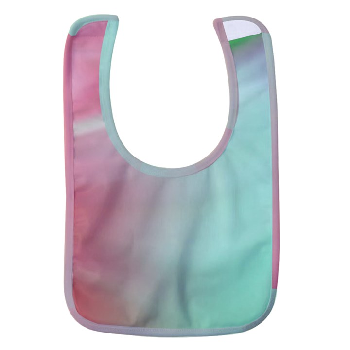 Gradient Pink, blue, red Baby Bib