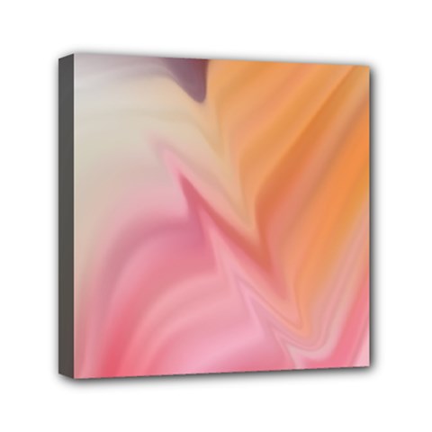 Gradient Orange, Purple, Pink Mini Canvas 6  X 6  (stretched) by ConteMonfrey