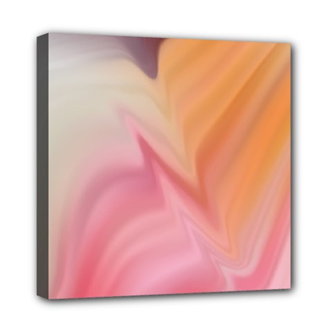 Gradient Orange, Purple, Pink Mini Canvas 8  X 8  (stretched) by ConteMonfrey