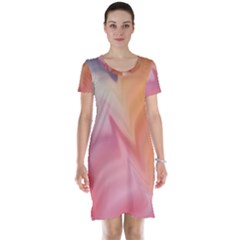 Gradient Orange, Purple, Pink Short Sleeve Nightdress by ConteMonfrey