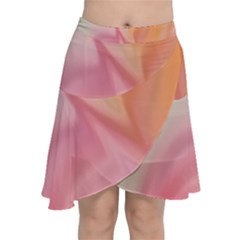 Gradient Orange, Purple, Pink Chiffon Wrap Front Skirt by ConteMonfrey