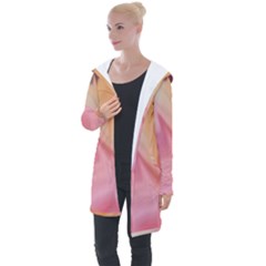 Gradient Orange, Purple, Pink Longline Hooded Cardigan by ConteMonfrey