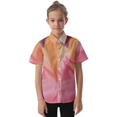 Gradient Orange, Purple, Pink Kids  Short Sleeve Shirt by ConteMonfrey