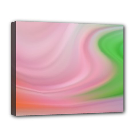 Gradient Pink Green Orange Deluxe Canvas 20  X 16  (stretched) by ConteMonfrey