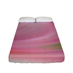 Gradient Pink Green Orange Fitted Sheet (full/ Double Size) by ConteMonfrey