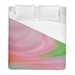 Gradient Pink Green Orange Duvet Cover (full/ Double Size) by ConteMonfrey