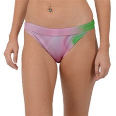 Gradient Pink Green Orange Band Bikini Bottom by ConteMonfrey