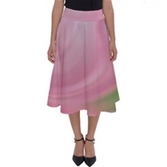 Gradient Pink Green Orange Perfect Length Midi Skirt by ConteMonfrey