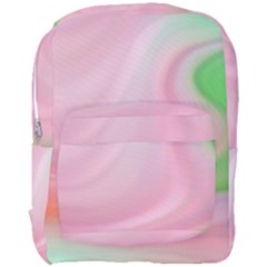 Gradient Pink Green Orange Full Print Backpack by ConteMonfrey