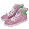 Gradient pink green orange Men s Hi-Top Skate Sneakers View2