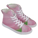 Gradient pink green orange Men s Hi-Top Skate Sneakers View3