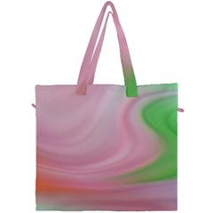 Gradient Pink Green Orange Canvas Travel Bag by ConteMonfrey