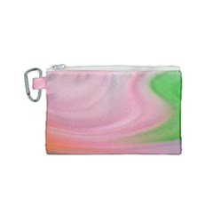 Gradient Pink Green Orange Canvas Cosmetic Bag (small) by ConteMonfrey