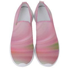 Gradient Pink Green Orange Men s Slip On Sneakers by ConteMonfrey