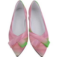 Gradient Pink Green Orange Women s Bow Heels by ConteMonfrey