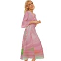 Gradient pink green orange Midsummer Wrap Dress View3