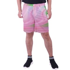 Gradient Pink Green Orange Men s Pocket Shorts by ConteMonfrey