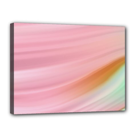 Gradient Ice Cream Pink Green Canvas 16  X 12  (stretched) by ConteMonfrey