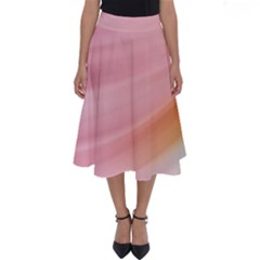 Gradient Ice Cream Pink Green Perfect Length Midi Skirt by ConteMonfrey