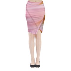 Gradient Ice Cream Pink Green Midi Wrap Pencil Skirt by ConteMonfrey