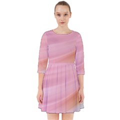 Gradient Ice Cream Pink Green Smock Dress by ConteMonfrey