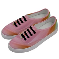 Gradient Ice Cream Pink Green Men s Classic Low Top Sneakers by ConteMonfrey