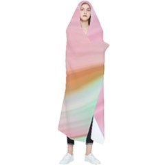 Gradient Ice Cream Pink Green Wearable Blanket by ConteMonfrey