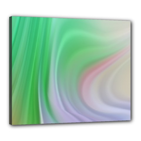 Gradient Green Blue Canvas 24  X 20  (stretched) by ConteMonfrey