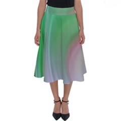 Gradient Green Blue Perfect Length Midi Skirt by ConteMonfrey