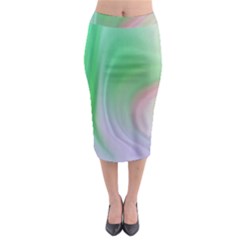 Gradient Green Blue Midi Pencil Skirt by ConteMonfrey