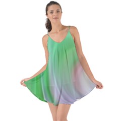 Gradient Green Blue Love The Sun Cover Up by ConteMonfrey