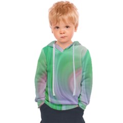 Gradient Green Blue Kids  Overhead Hoodie by ConteMonfrey