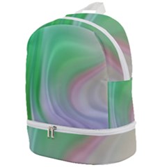 Gradient Green Blue Zip Bottom Backpack by ConteMonfrey