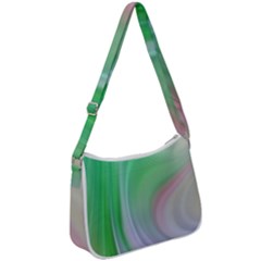 Gradient Green Blue Zip Up Shoulder Bag by ConteMonfrey