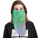 Gradient green blue Face Covering Bandana (Triangle) View1