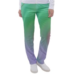 Gradient Green Blue Women s Casual Pants by ConteMonfrey