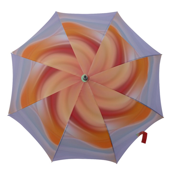 Gradient  orange green red Hook Handle Umbrellas (Small)