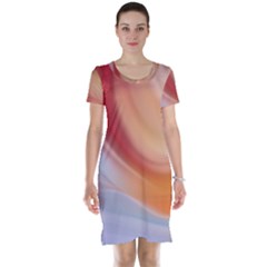 Gradient  Orange Green Red Short Sleeve Nightdress by ConteMonfrey