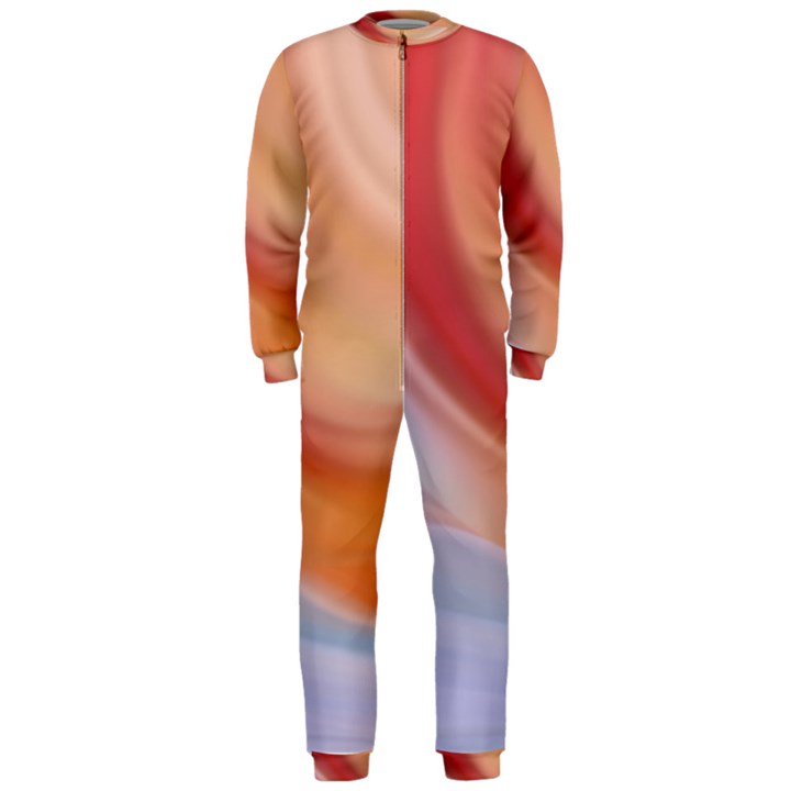 Gradient  orange green red OnePiece Jumpsuit (Men)