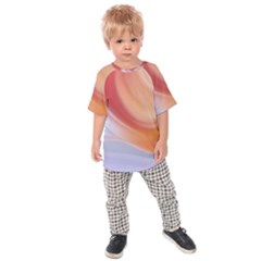 Gradient  Orange Green Red Kids  Raglan Tee